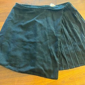 Black skirt with ruffle detail, size small